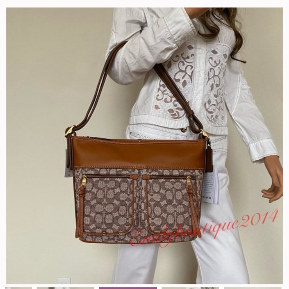 Coach Andie Shoulder Bag in Signature Textile Jaquard Style:C5434